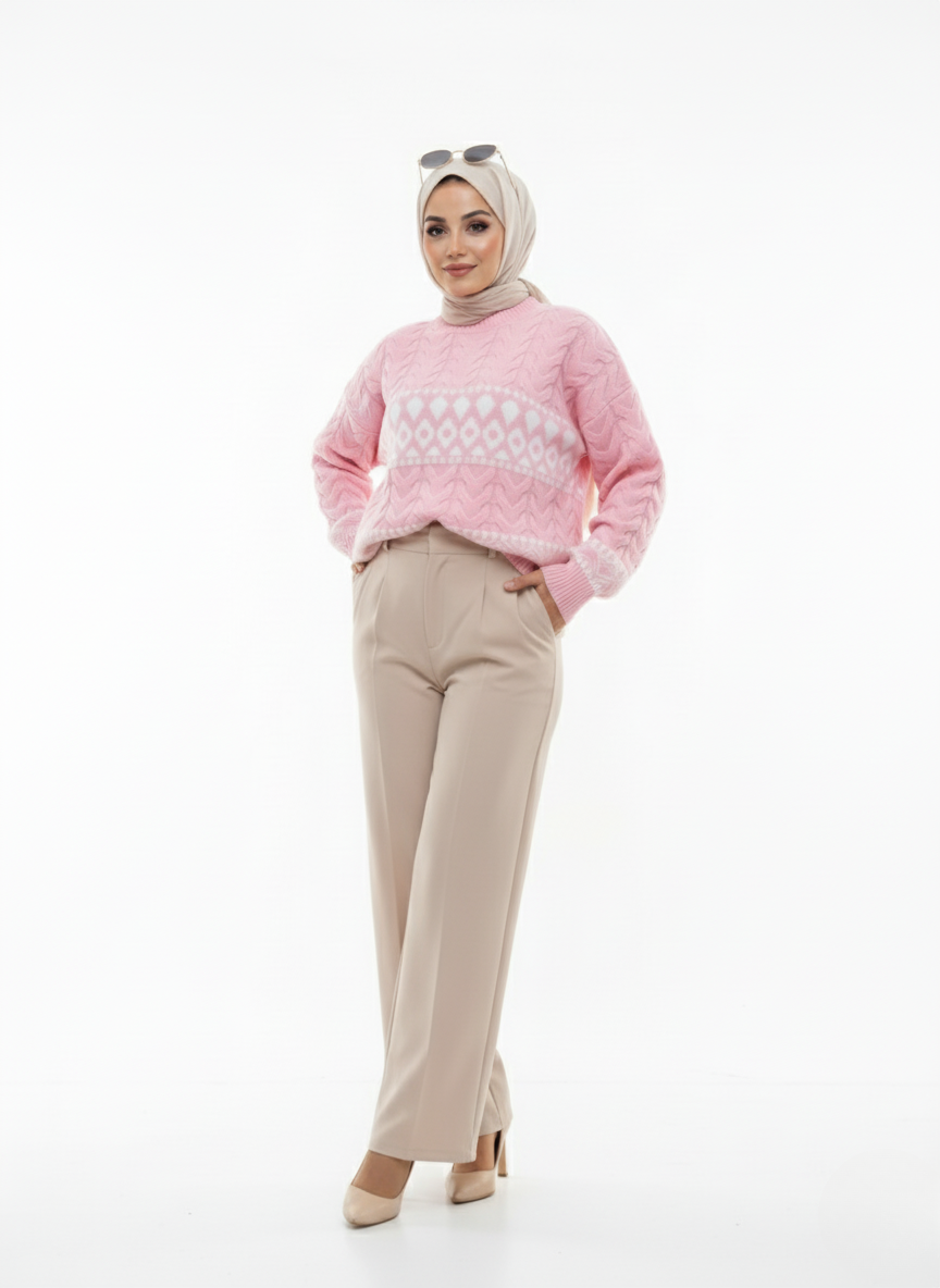 Rose Cable Sweater